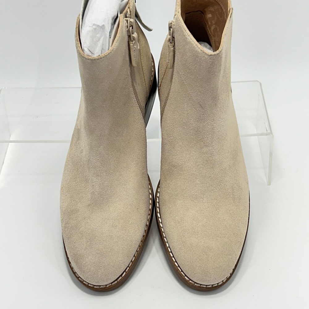 Cole Haan Grand OS Size 7 Suede Ankle Booties NEW Beige Waterproof Boots $298 - Picture 9 of 15